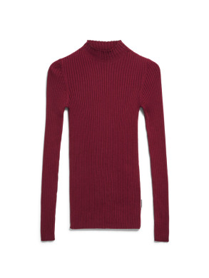 Alaania roll neck velvet red 