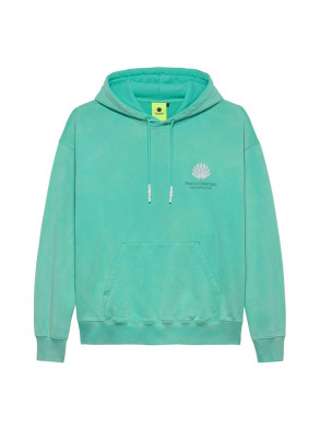 Logo hoodie green frost 