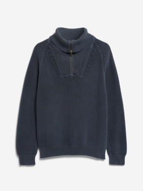 Pigment dye half zip pullover moonshadow 