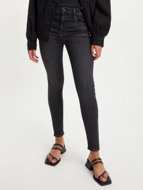 720 hirise super skinny jeans black 24/30