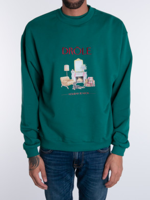 Le sweat holiday season forest green 
