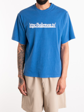 Boiler room tv logo t-shirt blue 