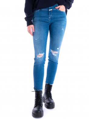 Skinny pusher jeans mid blue 30