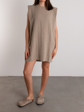 Debbie petite dress sand 