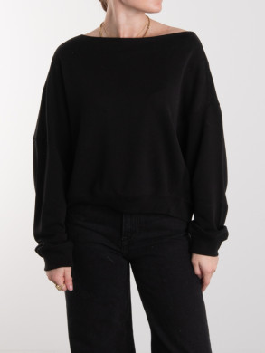 HW2321 cropped sweatshirt black 