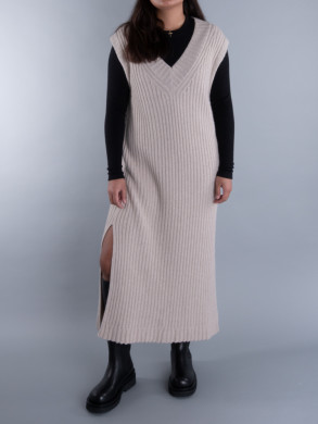 Laara knit dress beige 