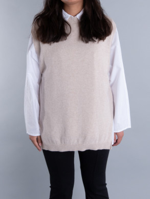 Suue vest beige 