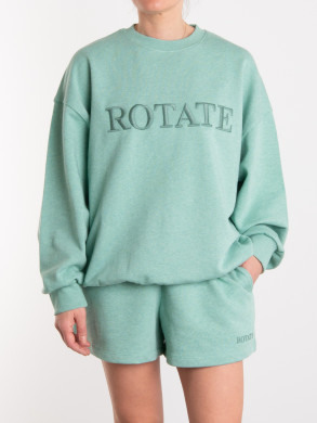 Sweat logo crewneck granite green M