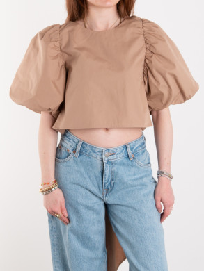 Mini blouse taupe 