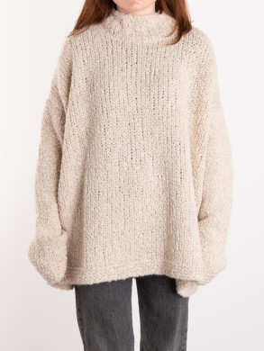 Granny knit sweater ecru 