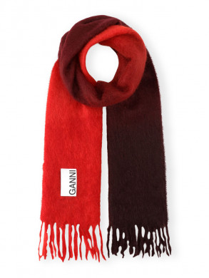 Mohair gradient scarf port royale 