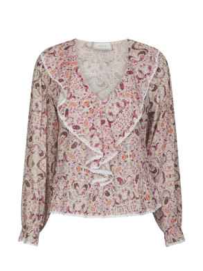 Ajda paisley dance blouse rose 