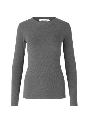 Alexa longsleeve dk grey melange 