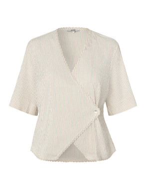 Alita stripe felicca-m blouse alita brown M