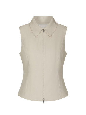 Annabella structure waistcoat creme 