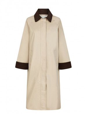 Anneli cord coat ivory 