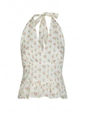 Ariet fine print top creme 