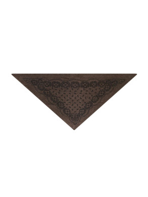 Ariya paisley scarf brown melange 