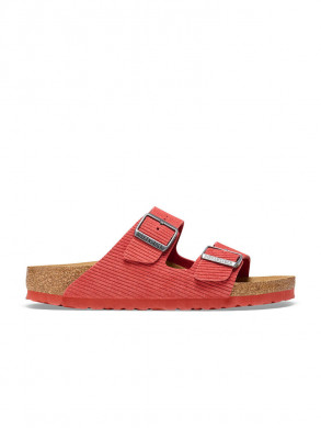 Arizona suede embossed sandals cord sienna red 