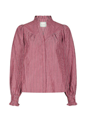 Astrida soft stripe blouse dk rose 