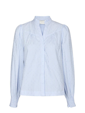 Astrida stripe stone blouse light blue 