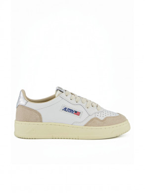 Medalist wmns sneaker suede white silver 