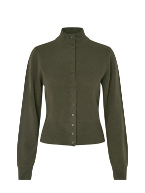 Aurely phaedra-m cardigan smoked olive XS