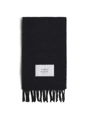 Baby alpaca scarf black 