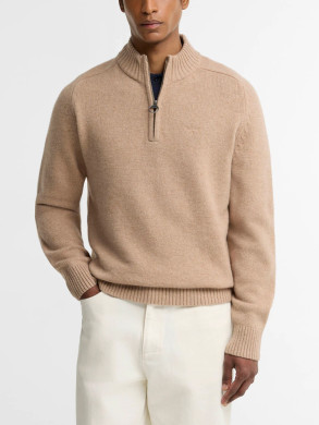 Barbour pullover newton half-zip washed stone 