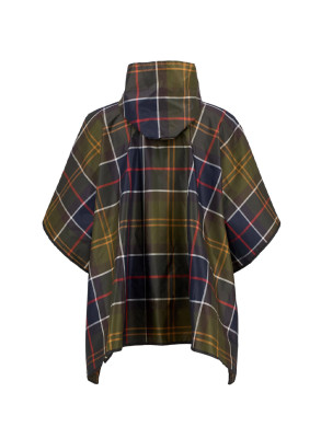 Tartan poncho showerproof 