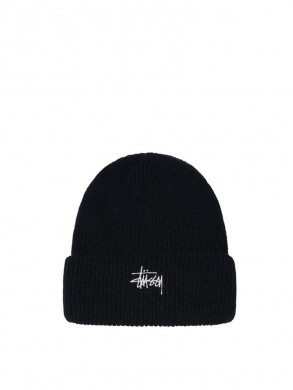 Basic cuff beanie black 