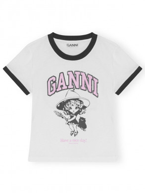 Basic jersey witch shirt white 