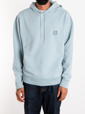 Bold fox head patch hoodie placid 