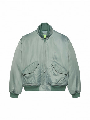 Bomber jacket shiny aqua 