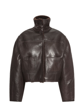 Bonded leather jacket mole 