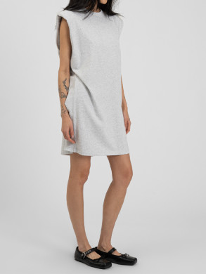 BP iconic shoulder dress grey 