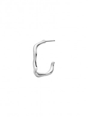 Branch 16 hoop single silver 
