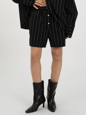 Brino shorts black striped 