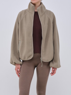 Cali fleece jacket pale olive 