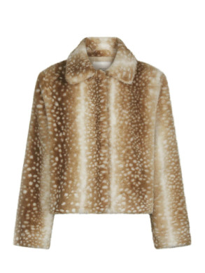 Camina faux fur jacket beige 