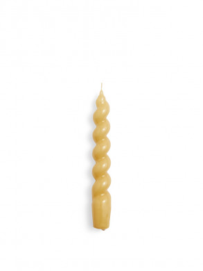 Candle spiral mustard 