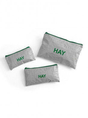Candy mono wash bag set of 3 grey 