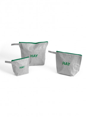Candy mono wash bag m set of 3 grey 