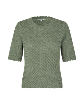 Carla-m eloven knit shirt sea spray 
