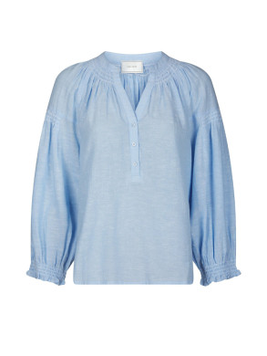 Celise chambray blouse light blue 