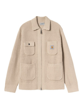 Chore knit jacket fleur de sel 