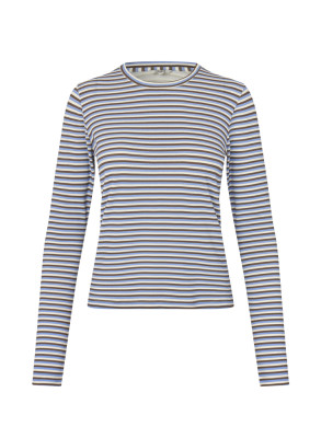 Christina-m gg stripe ls multi falcon blue 