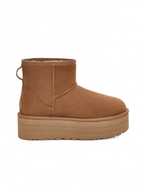 Classic mini platform boot chestnut 8