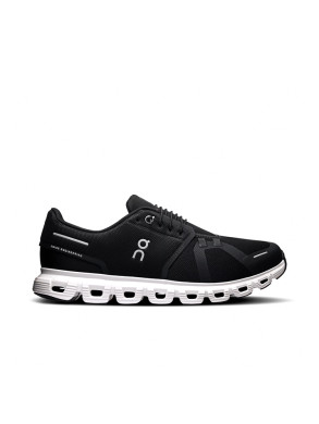 Cloud 6 wide men sneaker black white 
