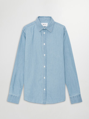 Colby shirt bleach indigo 
